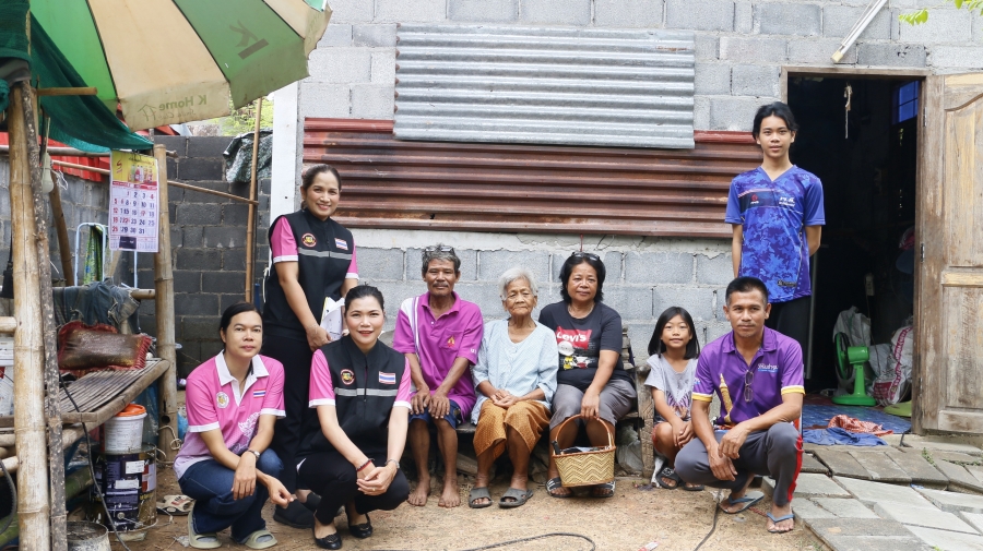 ลงพื้นที่สำรวจบ้านตามโครงการปรับสภาพแวดล้อมที่อยู่อาศัย สำหรับคนพิการ ผู้สูงอายุ ผู้ป่วยที่อยู่ในระยะกึ่งเฉียบพลัน และผู้ที่มีภาวะพึ่งพิง ประจำปีงบประมาณ พ.ศ.2567